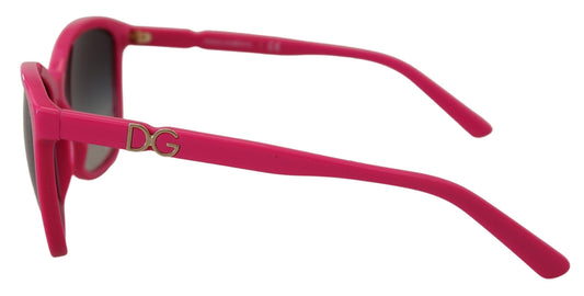 Dolce & Gabbana Pink Acetate Frame Round Shades DG4170M Women Sunglasses