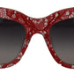 Dolce & Gabbana Red Lace Acetate Rectangle Shades  DG4231F  Sunglasses