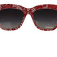 Dolce & Gabbana Red Lace Acetate Rectangle Shades DG4231Sunglasses