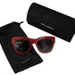 Dolce & Gabbana Red Lace Acetate Rectangle Shades DG4231Sunglasses