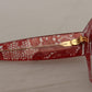 Dolce & Gabbana Red Lace Acetate Rectangle Shades DG4231Sunglasses