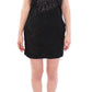 Ermanno Scervino Black Lace Lined Stretch Mini Dress