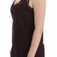 Ermanno Scervino Beachwear Brown Cotton Stretch Tunic Dress