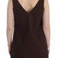 Ermanno Scervino Beachwear Brown Cotton Stretch Tunic Dress