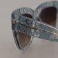 Dolce & Gabbana Blue Lace Acetate Crystal Butterfly DG4231 Sunglasses