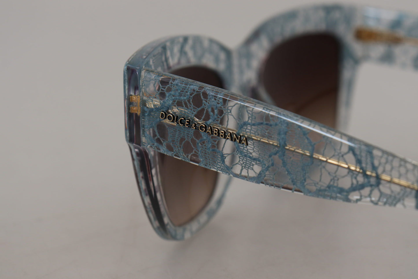 Dolce & Gabbana Blue Lace Acetate Crystal Butterfly DG4231 Sunglasses