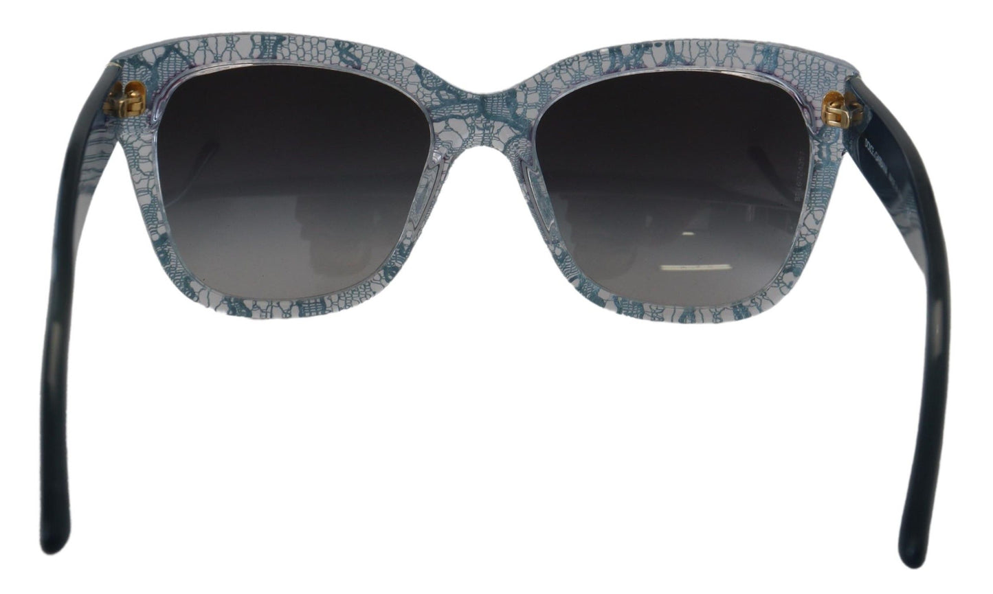 Dolce & Gabbana Blue Lace Acetate Rectangle Shades DG4226 Sunglasses