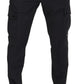 Dolce & Gabbana Gray Checked Cargo Trousers Stretch Pants