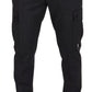 Dolce & Gabbana Gray Checked Cargo Trousers Stretch Pants