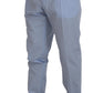 Dolce & Gabbana Blue Cotton Stretch Trousers Chinos Pants