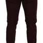 Dolce & Gabbana Bordeaux Cotton Stretch GOLD Denim Jeans