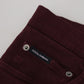 Dolce & Gabbana Bordeaux Cotton Stretch GOLD Denim Jeans