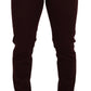 Dolce & Gabbana Bordeaux Cotton Stretch GOLD Denim Jeans