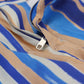 Dolce & Gabbana Blue Striped Silk Cotton Slim Trousers Pants