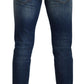 Dolce & Gabbana Blue Wash Cotton Stretch Skinny Denim Jeans