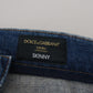 Dolce & Gabbana Blue Wash Cotton Stretch Skinny Denim Jeans