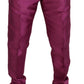 Dolce & Gabbana Pink Silk Slim Trousers Dress Formal Pants