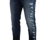 Dolce & Gabbana Blue Wash Cotton Regular Denim Jeans Pants