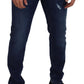 Dolce & Gabbana Blue Wash Cotton Stretch Slim Denim Jeans