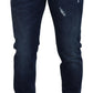 Dolce & Gabbana Blue Wash Cotton Stretch Slim Denim Jeans