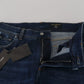 Dolce & Gabbana Blue Wash Cotton Stretch Slim Denim Jeans