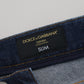 Dolce & Gabbana Blue Wash Cotton Stretch Slim Denim Jeans