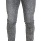 Dolce & Gabbana Gray Slim Fit Wash Stretch Cotton Denim Jeans