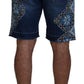 Dolce & Gabbana Blue Denim Cotton Stretch Majolica Shorts