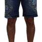 Dolce & Gabbana Blue Denim Cotton Stretch Majolica Shorts