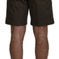 Dolce & Gabbana Green Chinos Cotton Casual Shorts