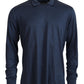 Dolce & Gabbana BLue Silk Polo Long Sleeve Pullover Sweater