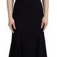 Dolce & Gabbana Elegant Black Fit and Flare Dress