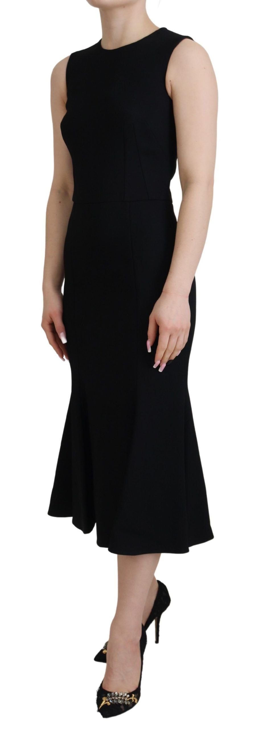 Dolce & Gabbana Elegant Black Fit and Flare Dress