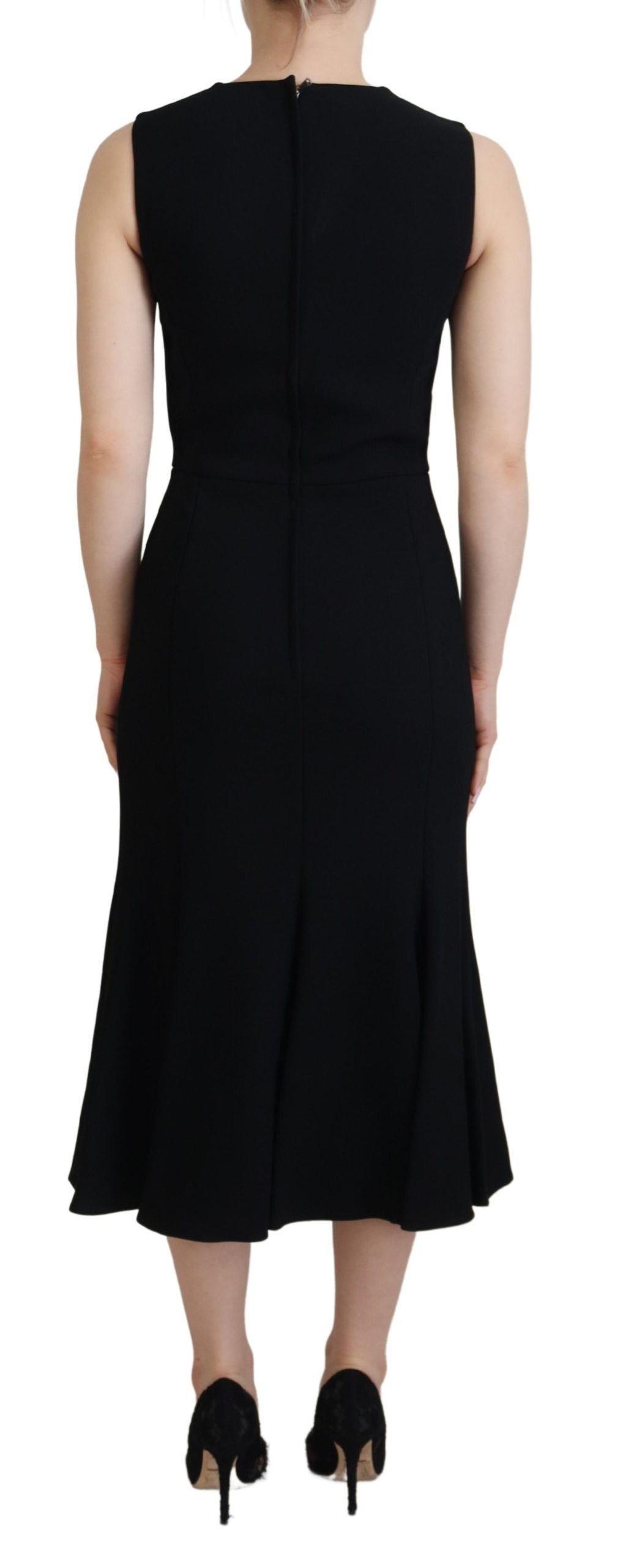 Dolce & Gabbana Elegant Black Fit and Flare Dress