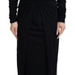 Dolce & Gabbana Elegant Black Wrap Dress