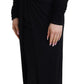 Dolce & Gabbana Elegant Black Wrap Dress