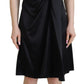 Dolce & Gabbana Black Silk Shift Dress