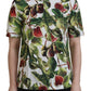 Dolce & Gabbana Crew-neck Cotton Top Blouse Fruit T-shirt