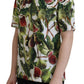 Dolce & Gabbana Crew-neck Cotton Top Blouse Fruit T-shirt