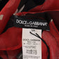 Dolce & Gabbana Black Red Sicily Bag Silk Blouse