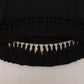 Dolce & Gabbana Black T-shirt Blouse Tassle Cotton Blouse