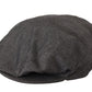 Dolce & Gabbana Gray Newsboy Men Capello Cotton Blend Hat