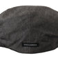 Dolce & Gabbana Gray Newsboy Men Capello Cotton Blend Hat