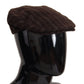 Dolce & Gabbana Elegant Striped Wool Blend Newsboy Cap