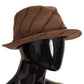 Dolce & Gabbana Brown Fedora Striped Print Summer Hat