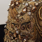 Dolce & Gabbana Gold Embellished Crystal Rhinestone Embroidered Fedora Hat