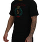 Dolce & Gabbana Black Cotton Embroidered Crewneck T-shirt