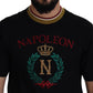 Dolce & Gabbana Black Cotton Embroidered Crewneck T-shirt