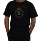 Dolce & Gabbana Black Cotton Embroidered Crewneck T-shirt