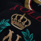 Dolce & Gabbana Black Cotton Embroidered Crewneck T-shirt